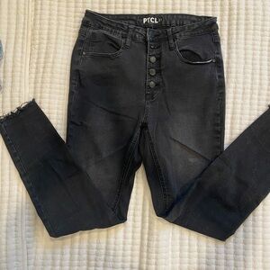 PTCL Black High Rise Jeans Slim Fit